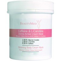 BeautyMed Caffeine and L-Carnitine Dermo active cream mask Slimmimg body cream mask / Крем-маска для похудения с кофеином и L-карнитином  ДАК